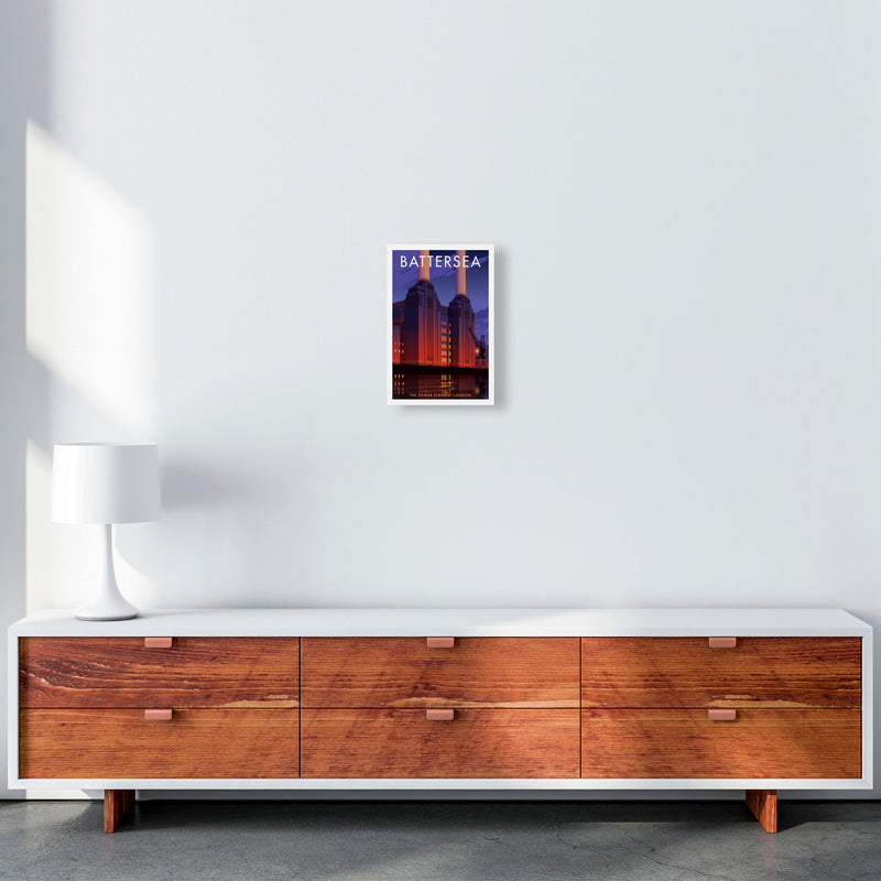 Battersea by Stephen Millership A4 Canvas