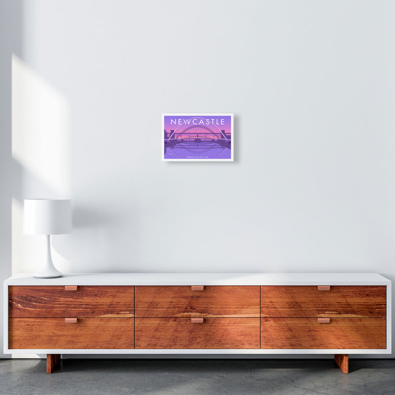 Bridges On The Tyne Newcastle Art Print by Stephen Millership A4 Canvas