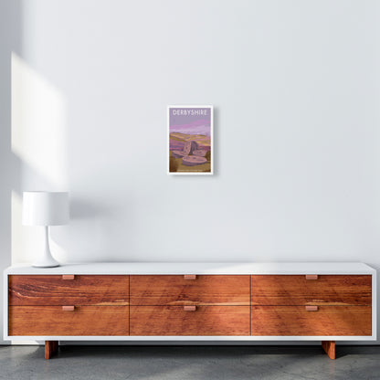 Stanage Edge Derbyshire Travel Art Print by Stephen Millership A4 Canvas