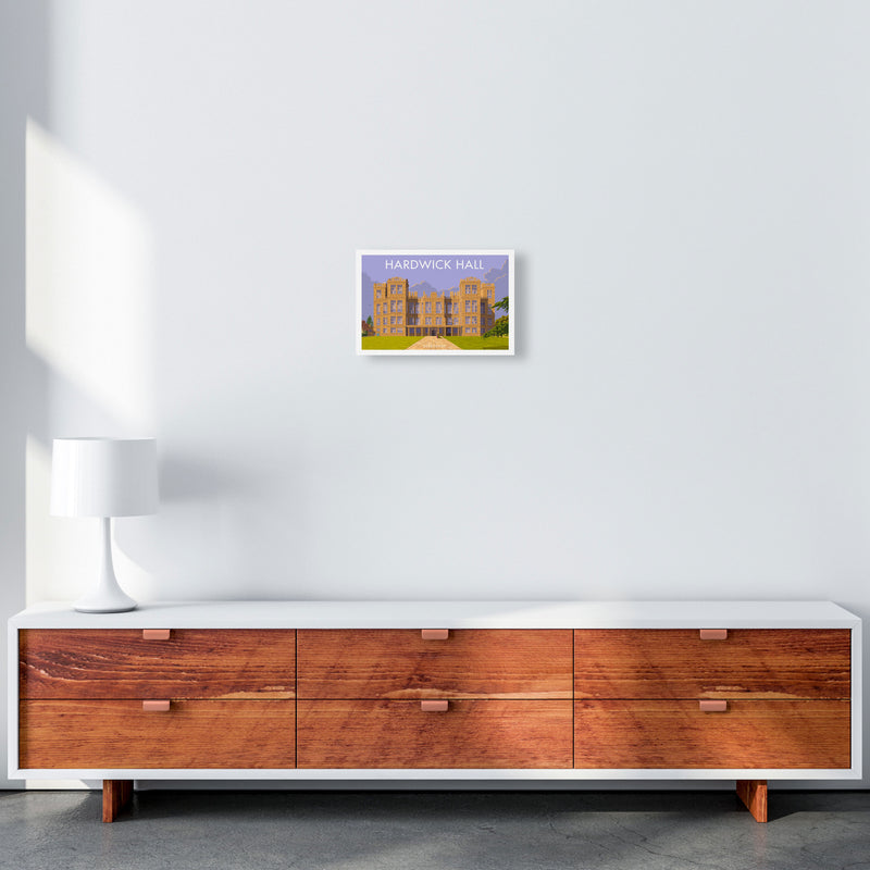 Derbyshire Hardwick Hall Art Print by Stephen Millership A4 Canvas