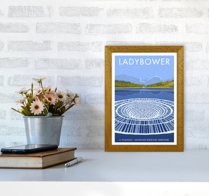 Derbyshire Ladybower Travel Art Print By Stephen Millership A4 Print Only