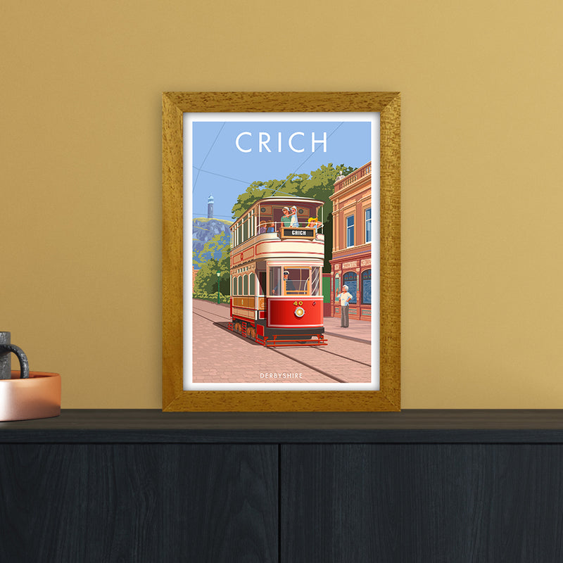 Derbyshire Crich Art Print by Stephen Millership A4 Print Only