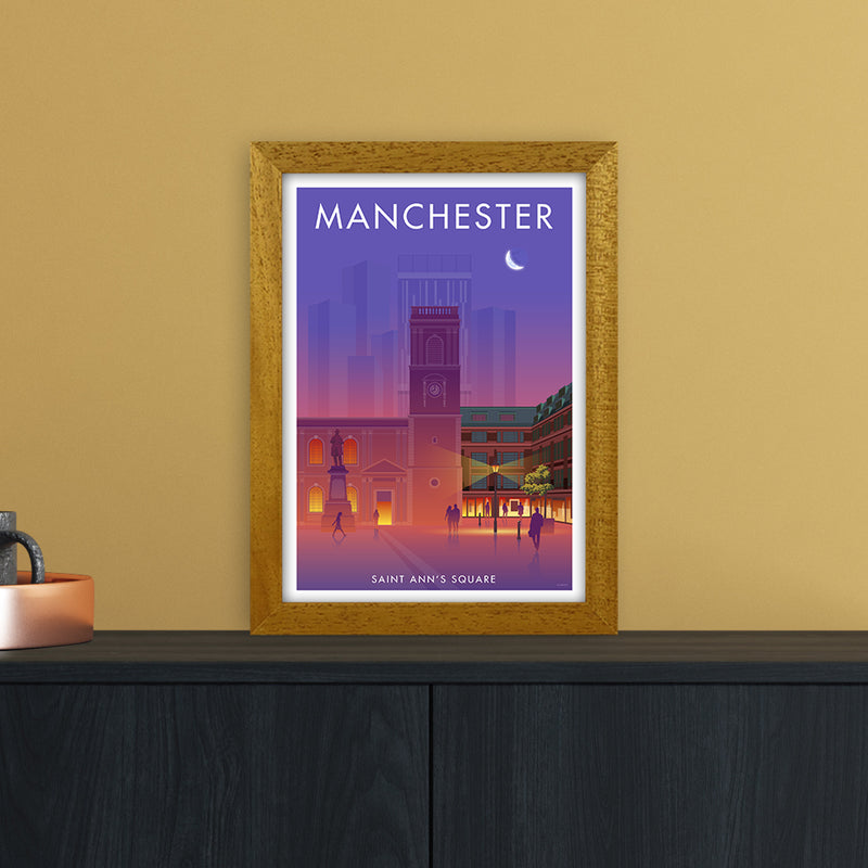 Manchester St Annes Sq Art Print by Stephen Millership A4 Print Only