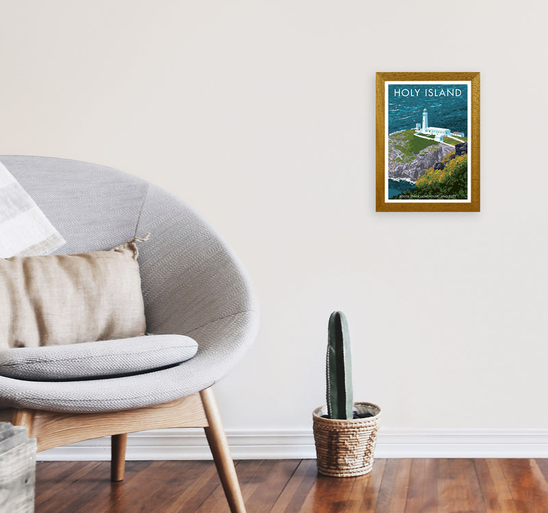 Holy Island by Stephen Millership A4 Print Only