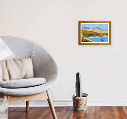 The Isle Of Jura Craighouse Art Print by Stephen Millership A4 Print Only