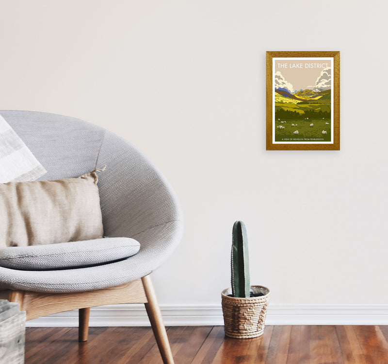 The Lake District Framed Digital Art Print by Stephen Millership A4 Print Only