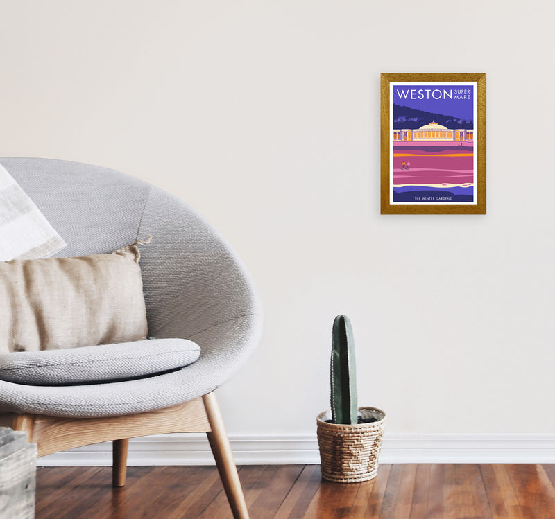 Weston-super-mare Art Print by Stephen Millership A4 Print Only