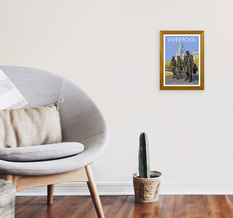 Liverpool Art Print by Stephen Millership A4 Print Only