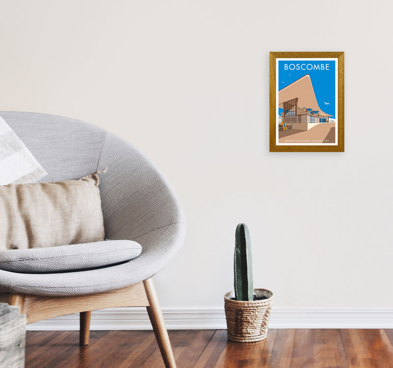 Boscombe Framed Digital Art Print by Stephen Millership A4 Print Only