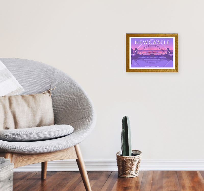 Bridges On The Tyne Newcastle Art Print by Stephen Millership A4 Print Only