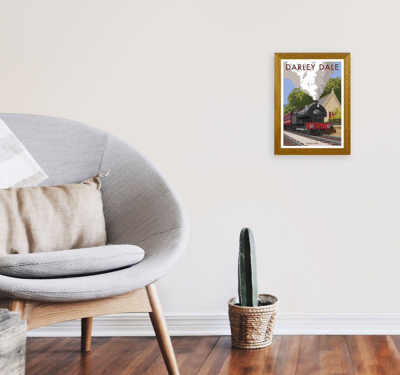 Darley Dale Derbyshire Travel Art Print by Stephen Millership A4 Print Only