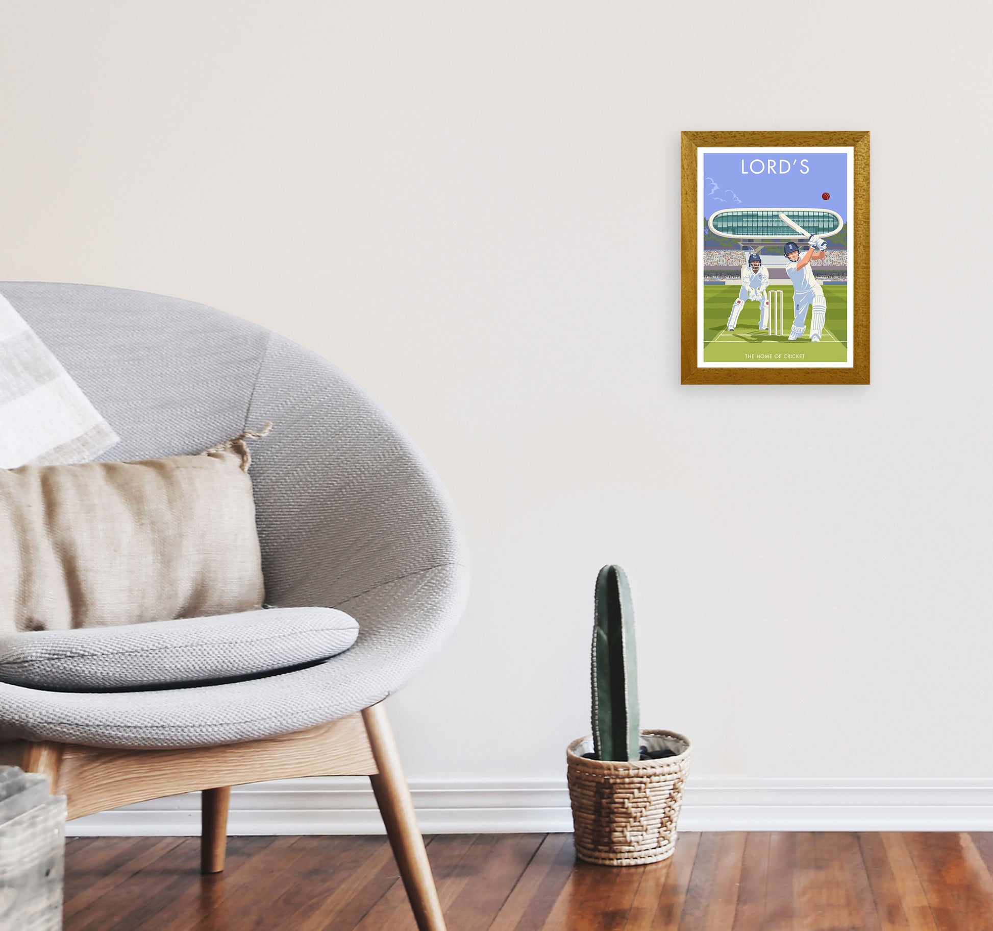 Lord's Travel Art Print by Stephen Millership A4 Print Only