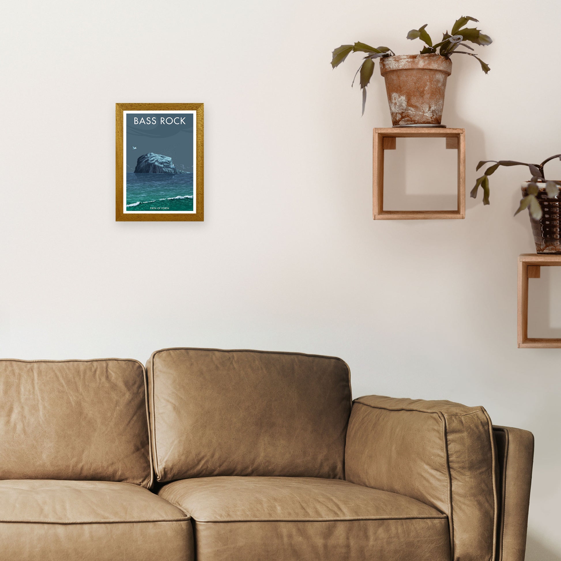 Scotland Bass Rock Art Print by Stephen Millership A4 Print Only