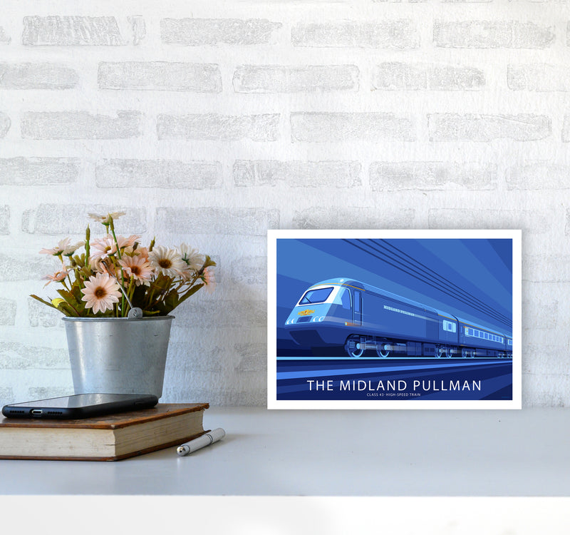 Hst Pulman Travel Art Print By Stephen Millership A4 Black Frame