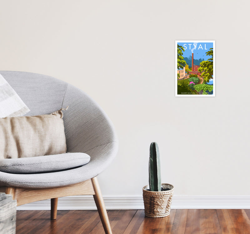 Styal by Stephen Millership A4 Black Frame