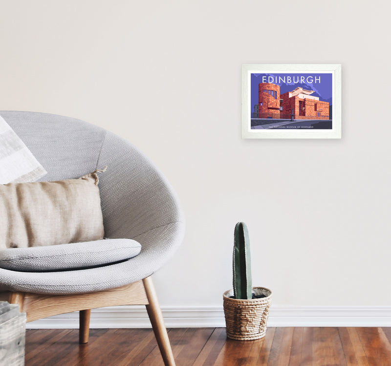Edinburgh by Stephen Millership A4 Oak Frame