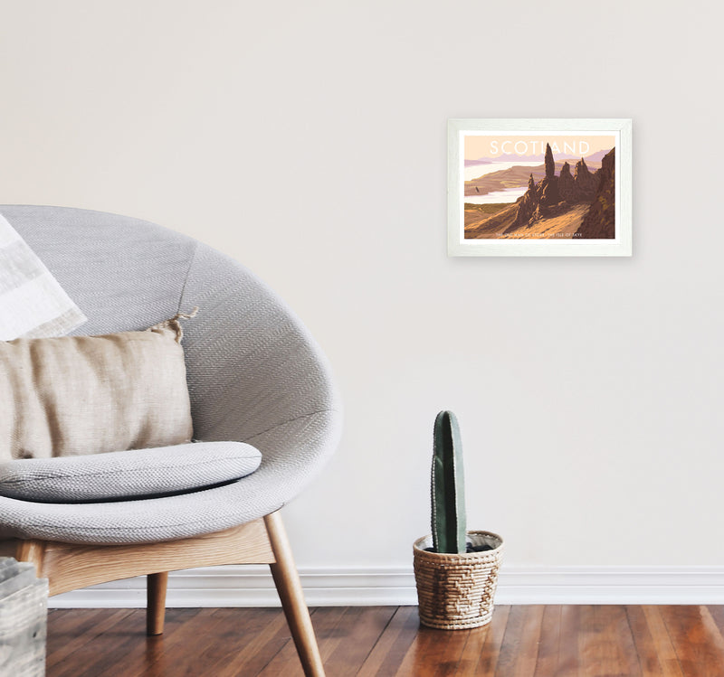 Scotland by Stephen Millership A4 Oak Frame