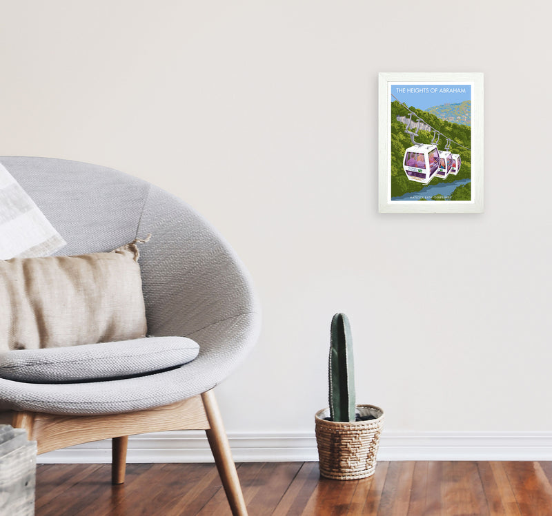The Heights Of Abraham Art Print by Stephen Millership A4 Oak Frame