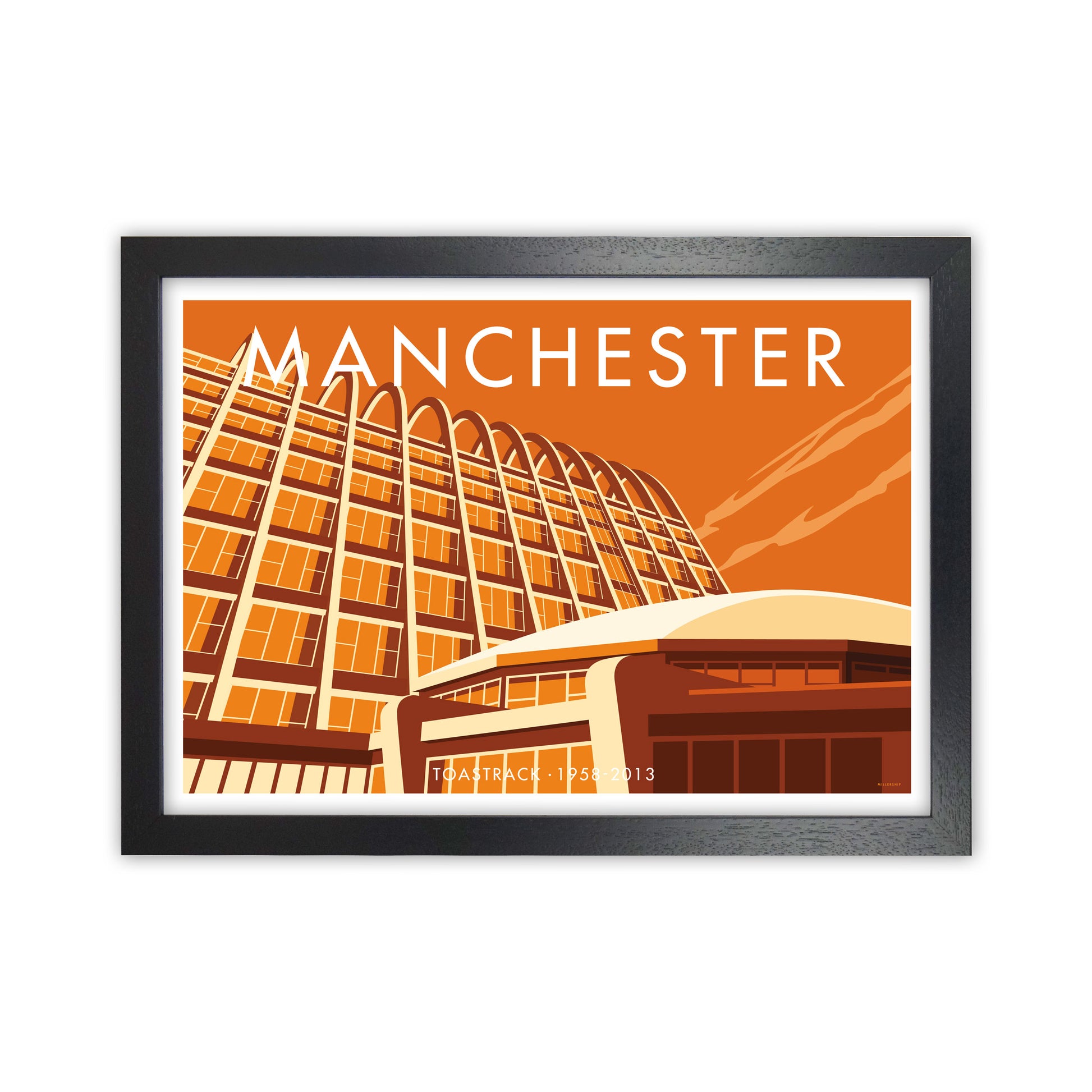Manchester by Stephen Millership Black Grain