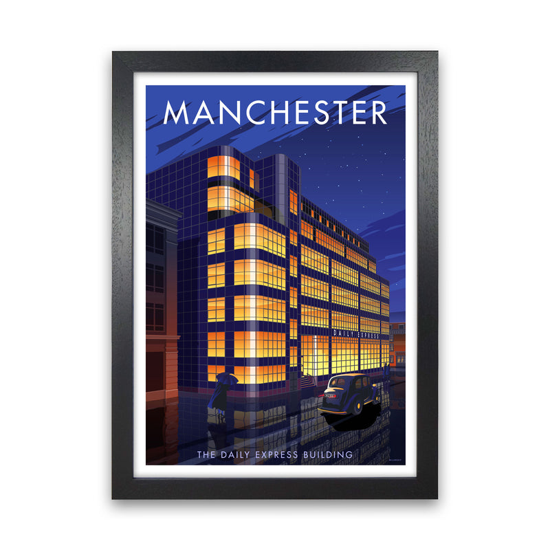 Manchester by Stephen Millership Black Grain