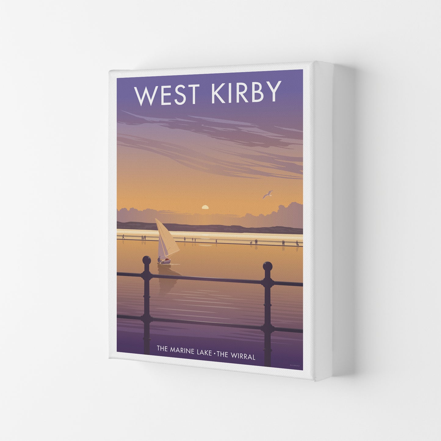 Wirral West Kirby Art Print by Stephen Millership Canvas