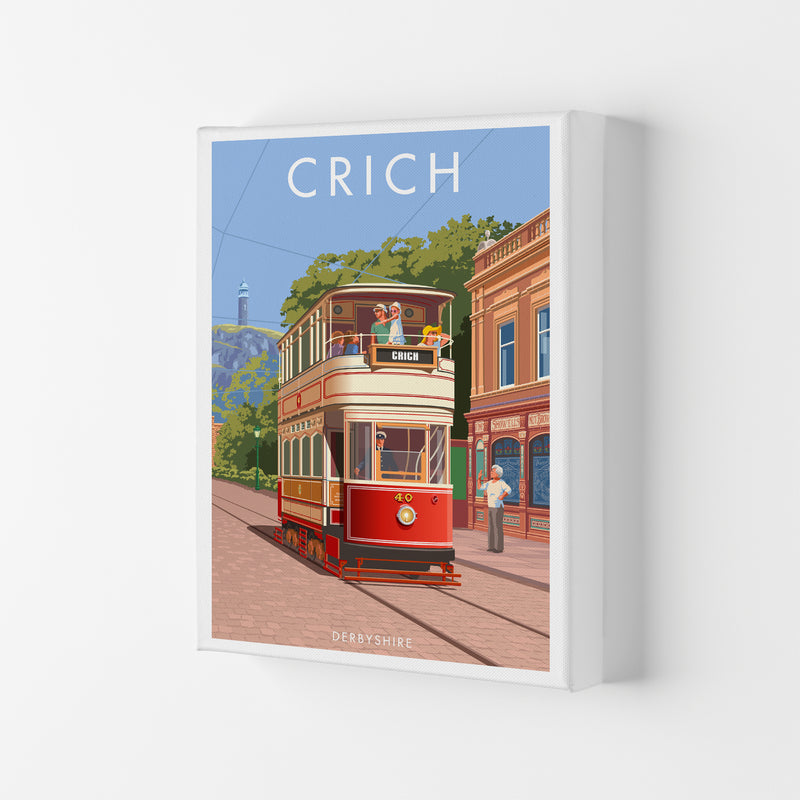 Derbyshire Crich Art Print by Stephen Millership Canvas