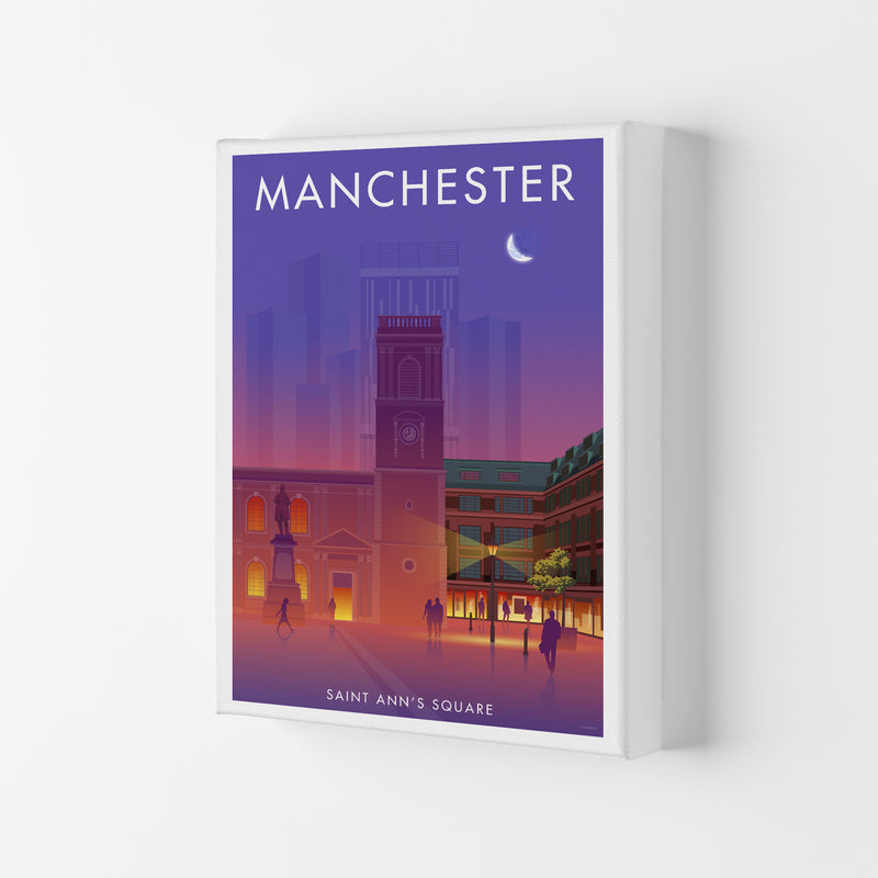 Manchester St Annes Sq Art Print by Stephen Millership Canvas