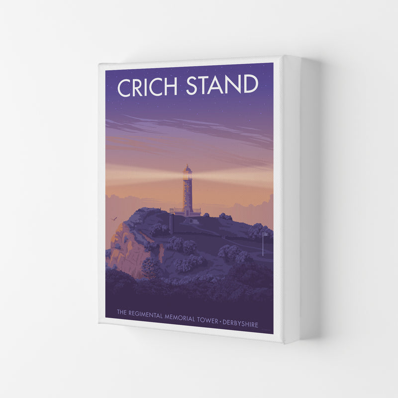 Derbyshire Crich Stand Art Print by Stephen Millership Canvas