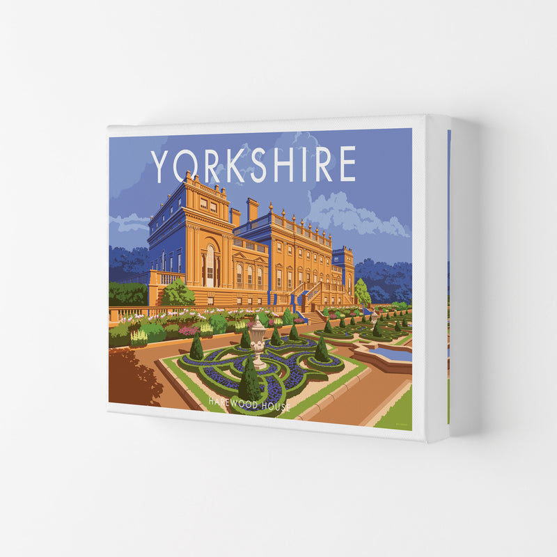 Yorkshire Landscape Art Print Vintage Travel Poster by Stephen Millership Canvas