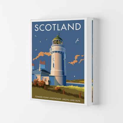 Toward Point Lighthouse Scotland Art Print by Stephen Millership Canvas
