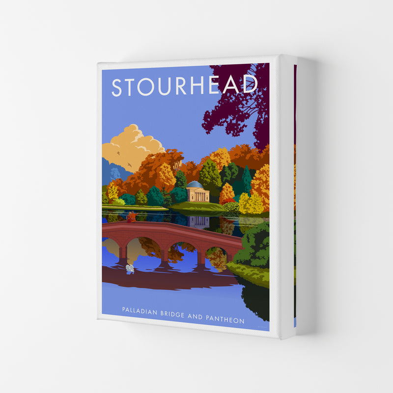 Stourhead Framed Digital Art Print by Stephen Millership Canvas