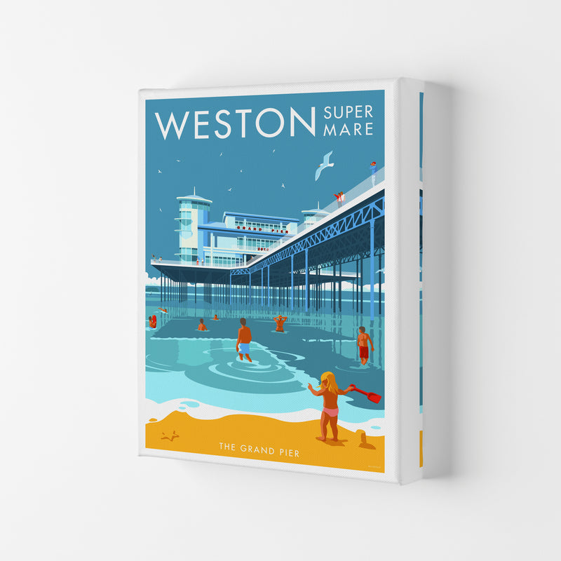 Weston-super-mare Art Print by Stephen Millership Canvas