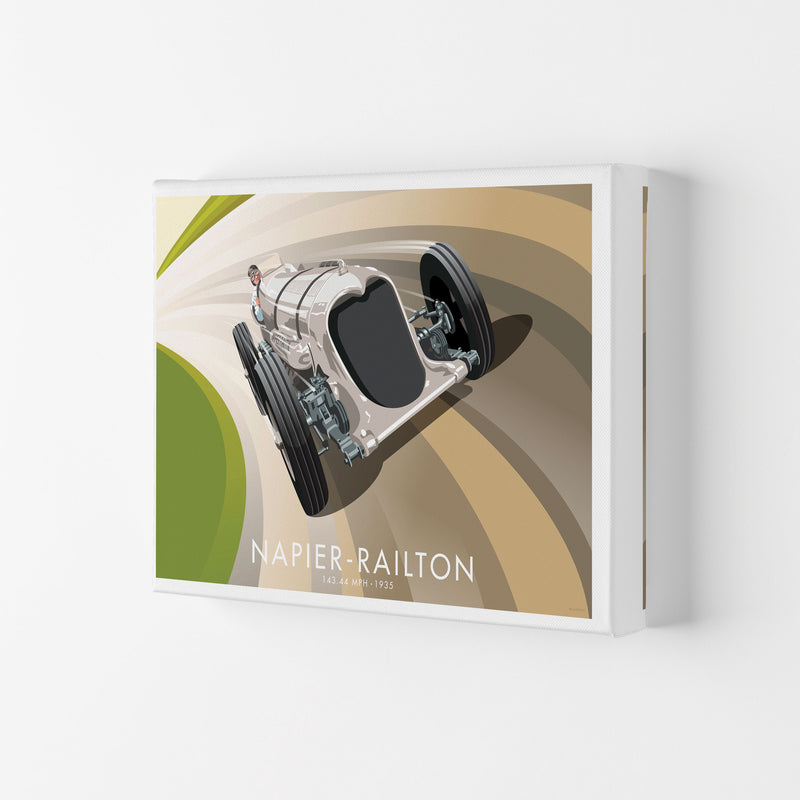 The Napier-Railton Art Print by Stephen Millership, Framed Transport Print Canvas