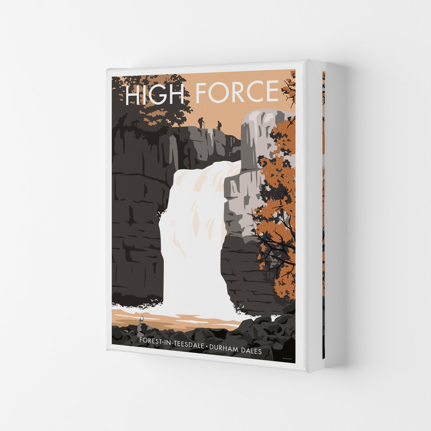 High Force Art Print by Stephen Millership Canvas