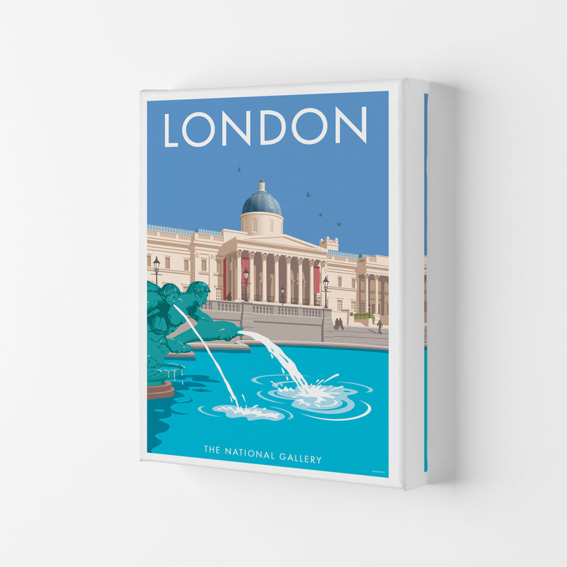 London National Gallery Art Print by Stephen Millership Canvas