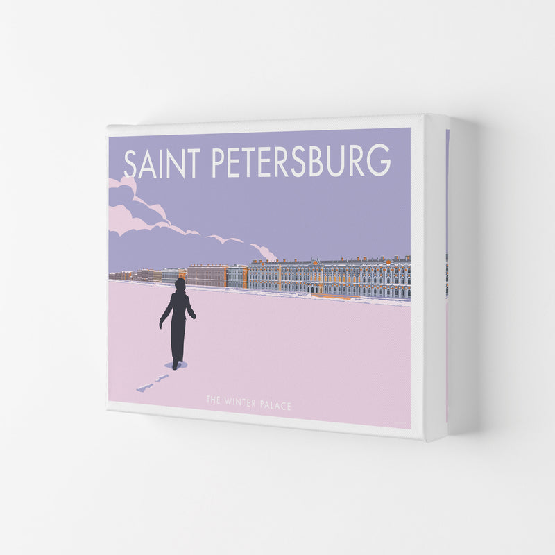 The Winter Palace Saint Petersburg Art Print by Stephen Millership Canvas