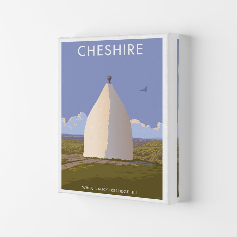Cheshire White Nancy Travel Art Print by Stephen Millership Canvas