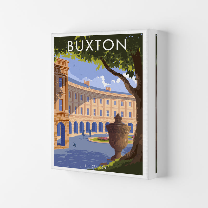 Buxton Crescent Derbyshire Travel Art Print by Stephen Millership Canvas