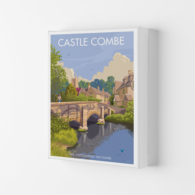 Wiltshire Castle Combe Art Print by Stephen Millership Canvas