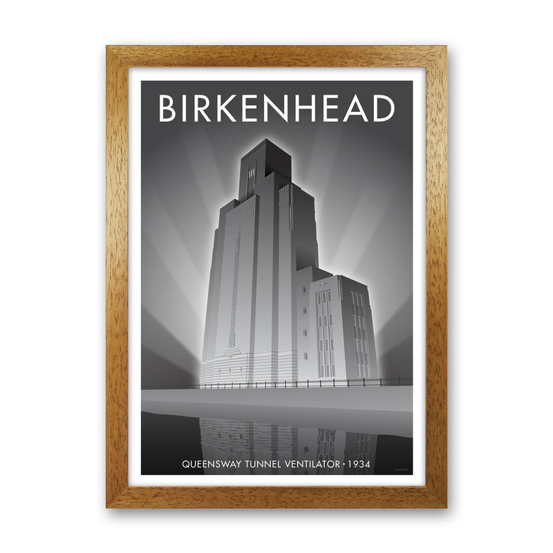 Birkenhead Queensway Tunnel Travel Art Print By Stephen Millership Oak Grain