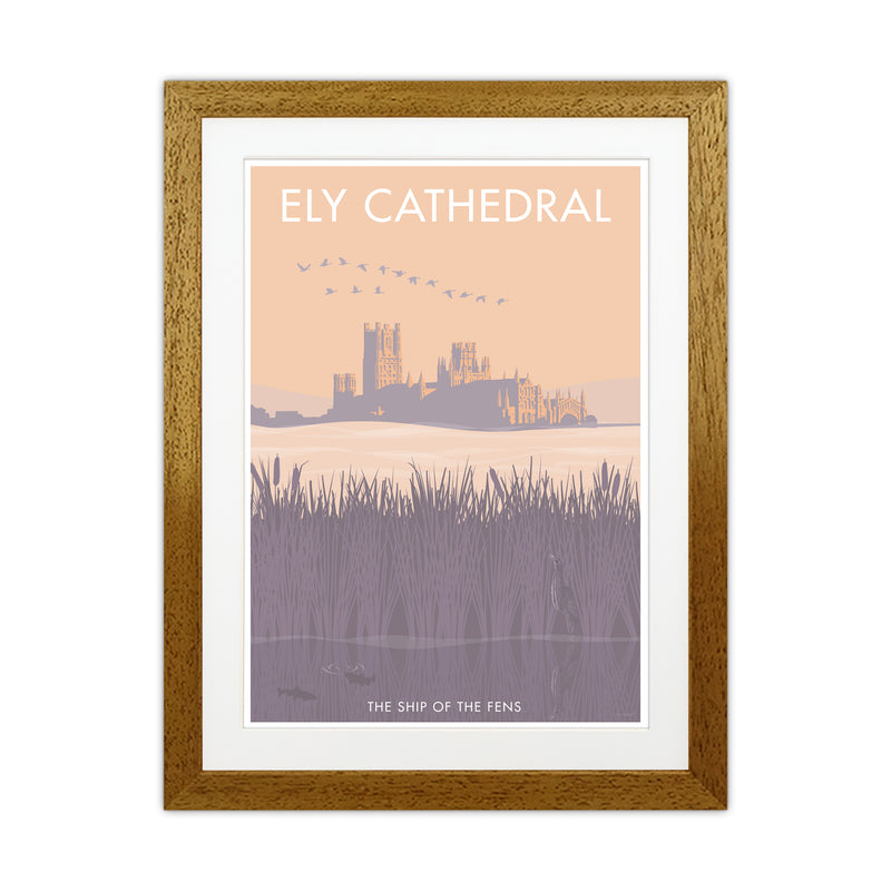 Ely Travel Art Print By Stephen Millership Oak Grain