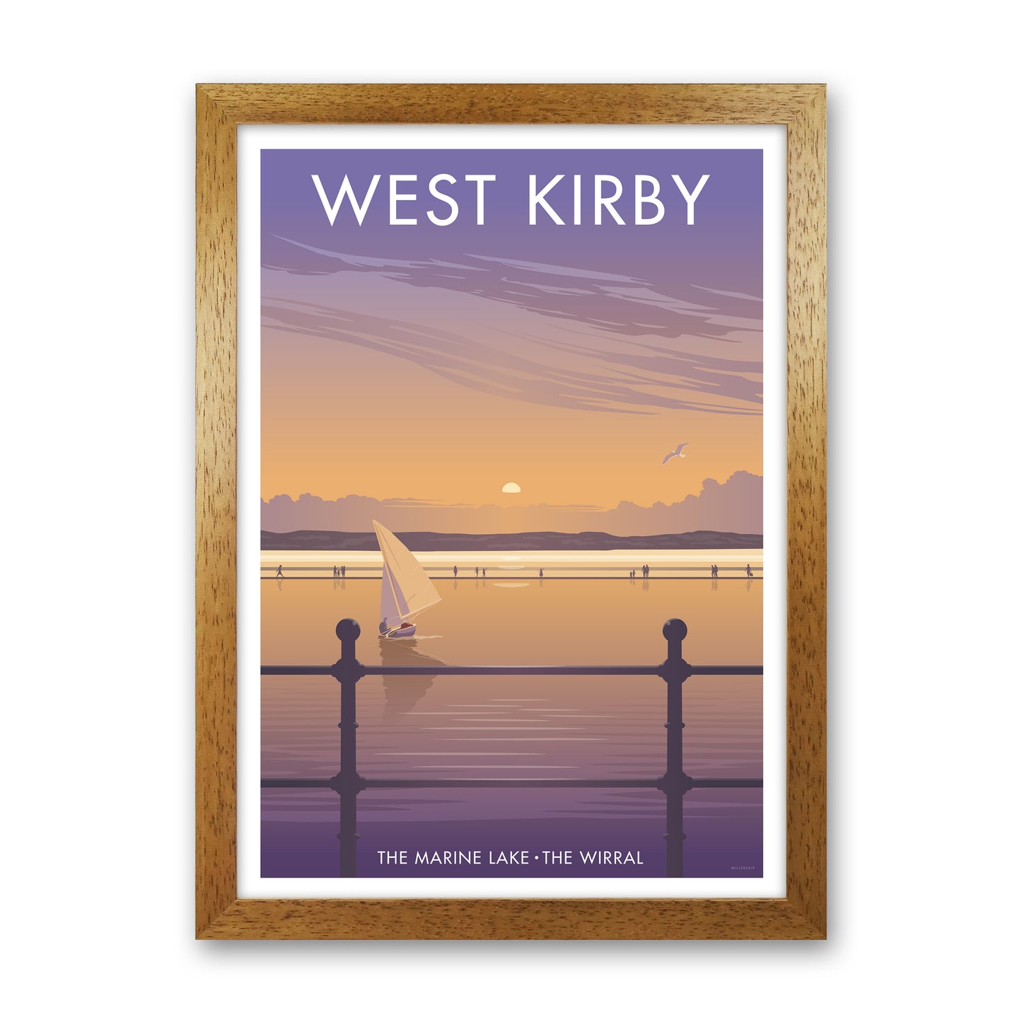 Wirral West Kirby Art Print by Stephen Millership Oak Grain
