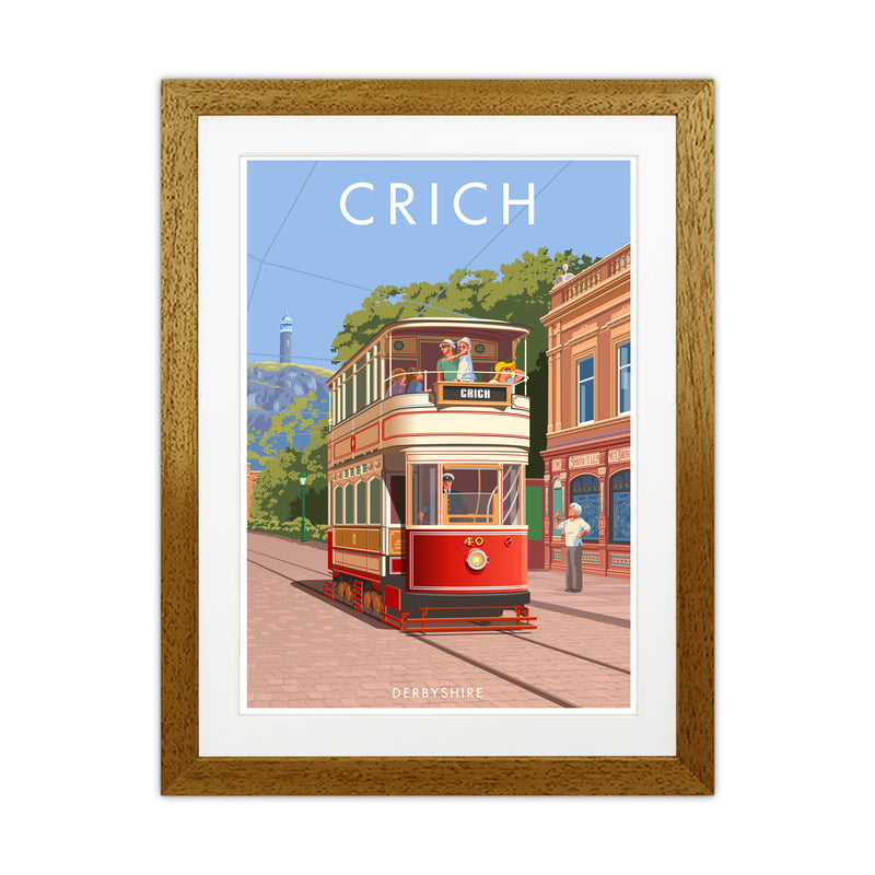 Derbyshire Crich Art Print by Stephen Millership Oak Grain
