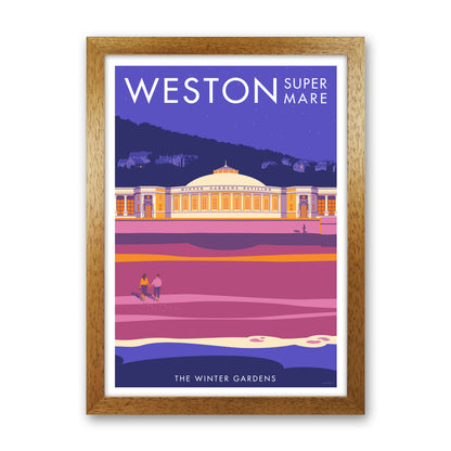 Weston-super-mare Art Print by Stephen Millership Oak Grain