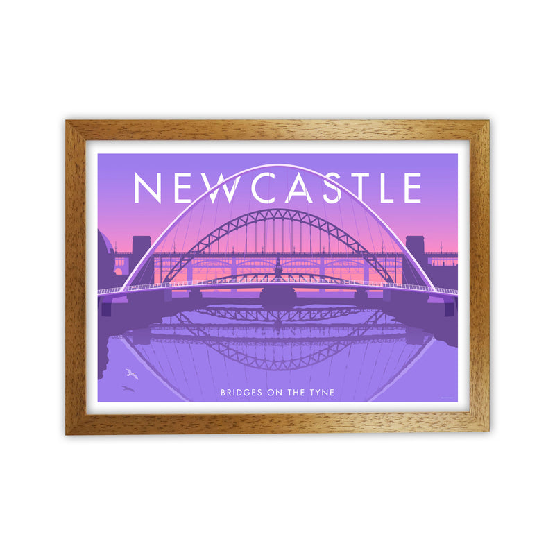 Bridges On The Tyne Newcastle Art Print by Stephen Millership Oak Grain