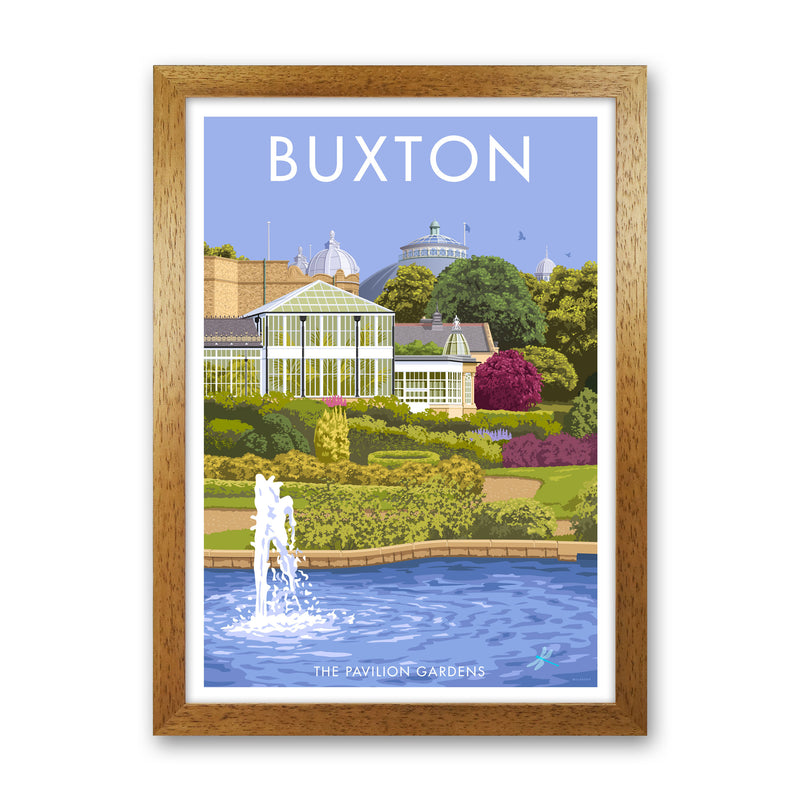 Buxton Derbyshire Travel Art Print by Stephen Millership Oak Grain