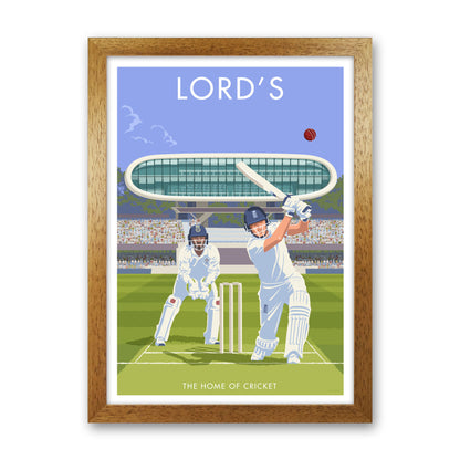 Lord's Travel Art Print by Stephen Millership Oak Grain
