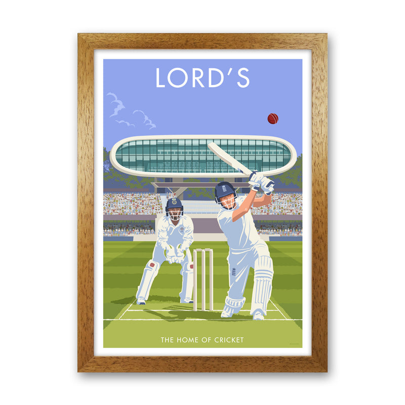 Lord's Travel Art Print by Stephen Millership Oak Grain