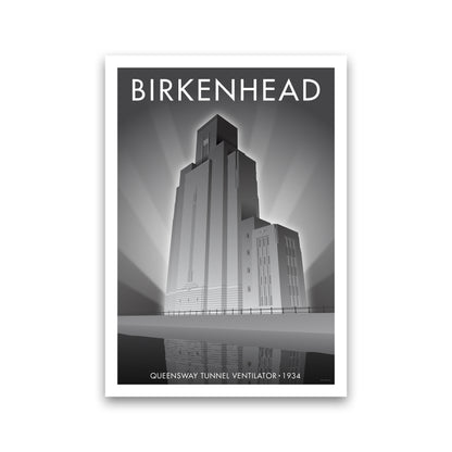 Birkenhead Queensway Tunnel Travel Art Print By Stephen Millership Print Only