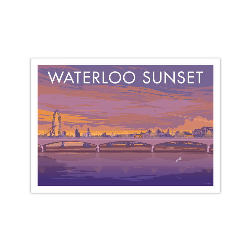 London Waterloo Travel Art Print By Stephen Millership Print Only